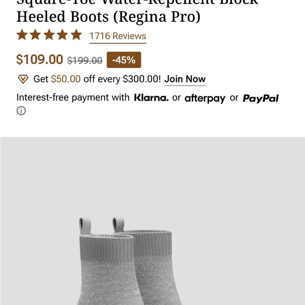 Vivaia Regina Pro Water-Repellant Boots - Sz 7 in Silver Metallic - Picture 3 of 6